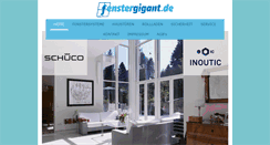 Desktop Screenshot of fenstergigant.de