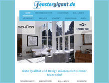 Tablet Screenshot of fenstergigant.de